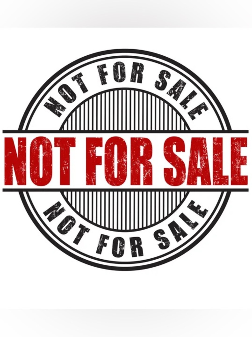 NOT FOR SALE